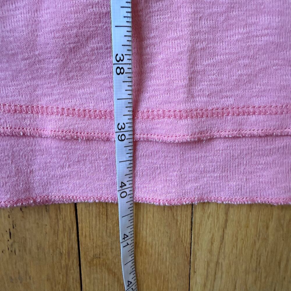 J. Jill Pink Organic Cotton Slub Knit Sleeveless Tank Swing Dress Size L Casual - Picture 6 of 8